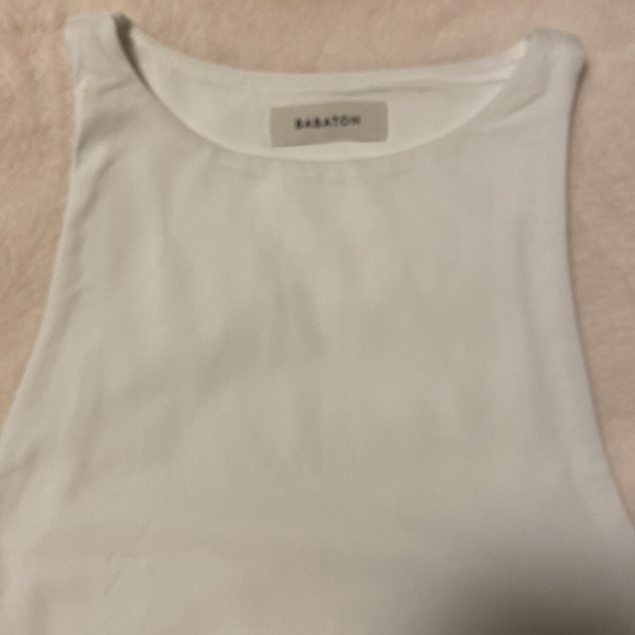 212. NWT Aritzia Body Contour white tank body suits in xs high neck - Picture 3 of 11